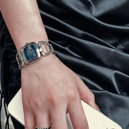 Quartz Women'S Watch with Rhinestone Accents and Mother-of-Pearl Dial