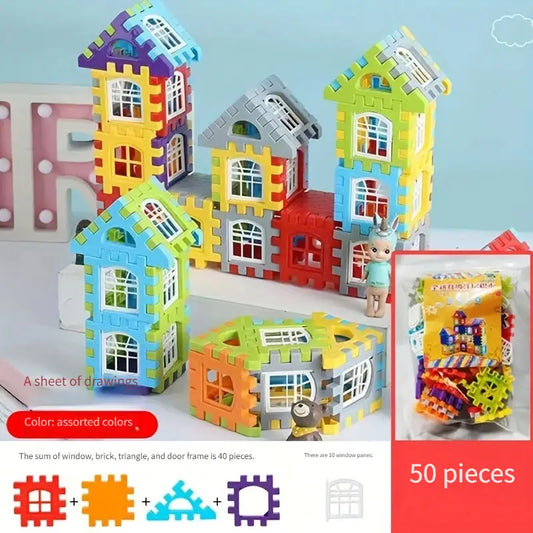 New Large-Sized Building Blocks for Children'S Playhouses, Suitable for Boys And Girls