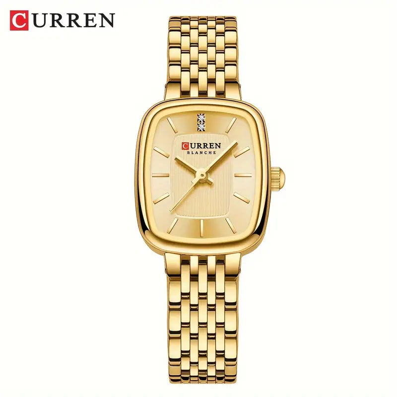 Stainless Steel Strap New Square Sub Dial Fashionable Casual Business Quartz Analog
