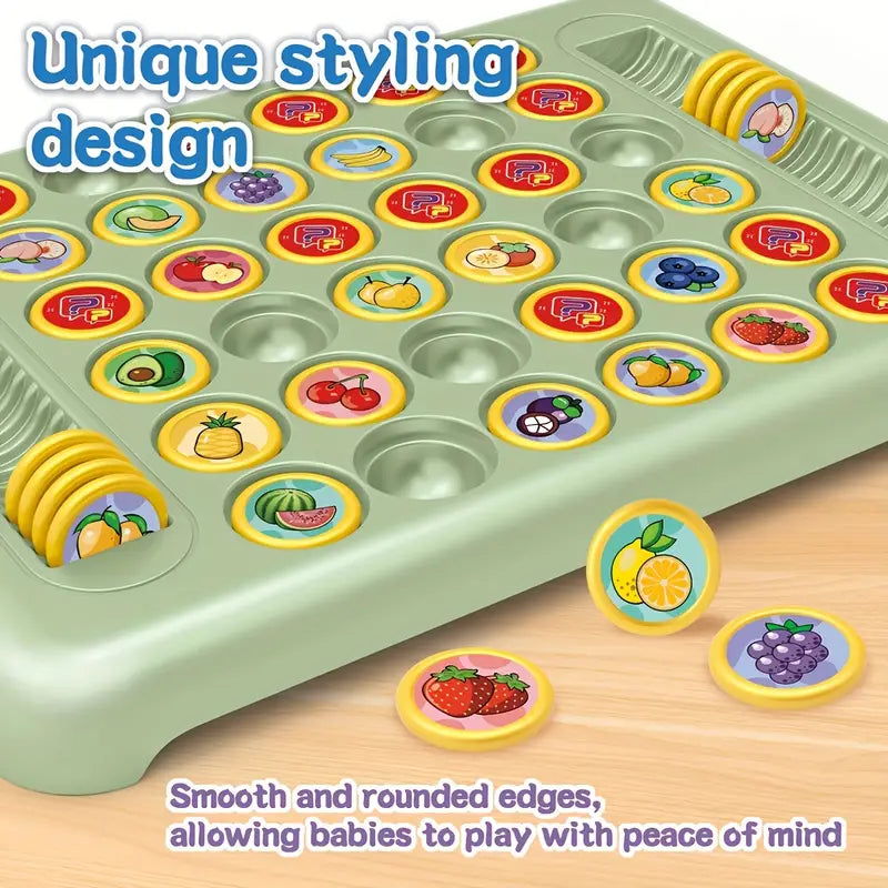 Fruit Pattern Flipping Chess Game - Memory Match Toy for Youngsters