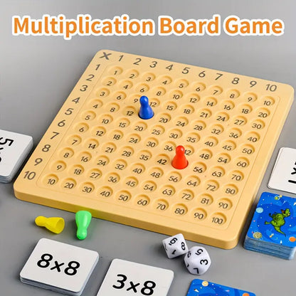 Interactive ABS Multiplication Board Game - Educational Math Learning Set