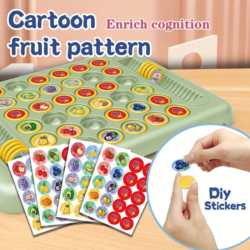 Fruit Pattern Flipping Chess Game - Memory Match Toy for Youngsters