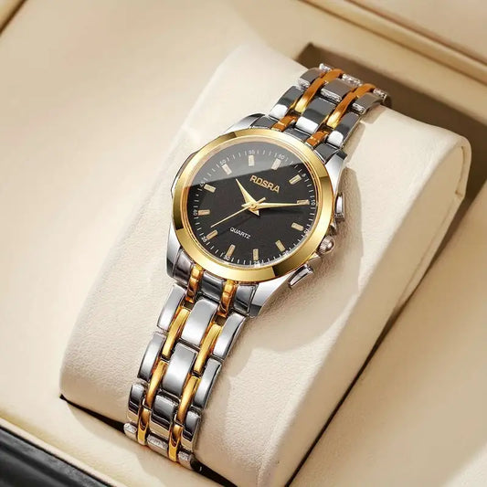 Elegant Quartz Wristwatch with Minimalist Dial, Versatile Casual Design