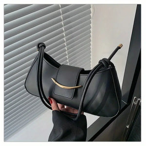 Elegant Shoulder Crossbody Bag with Magnetic Closure - Minimalist Design