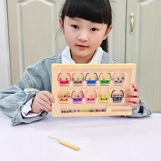 Magnetic Maze Puzzle Toy for Kids - Educational Number & Shape Recognition