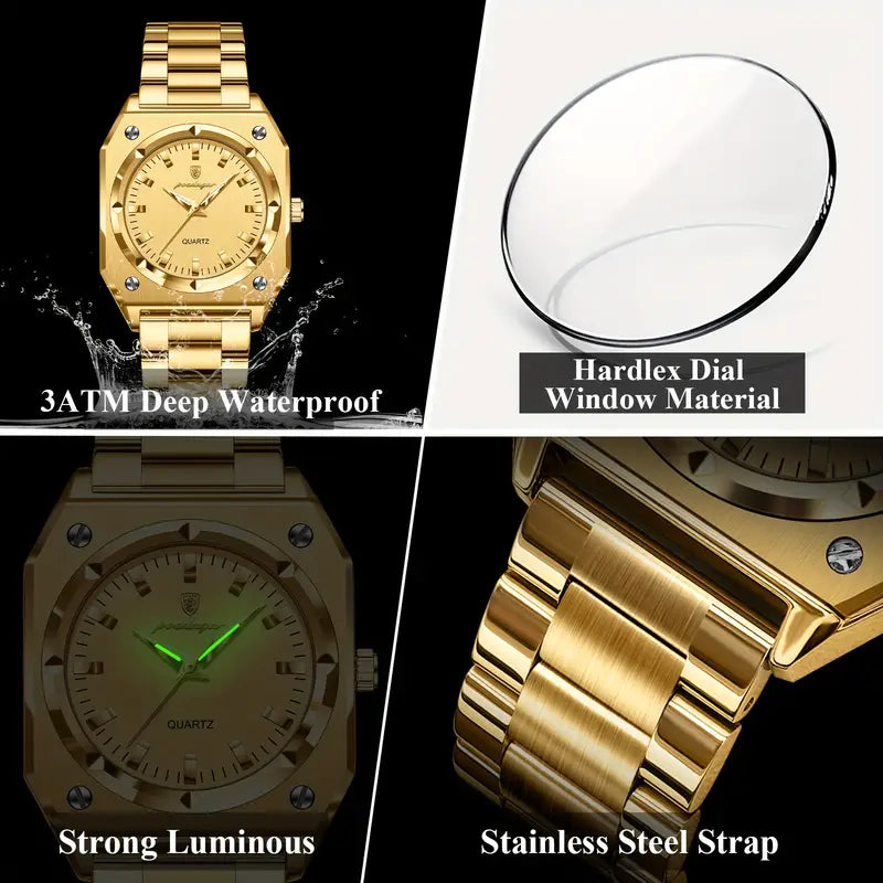 Elegant Women's Quartz Watch, Luminous with Calendar