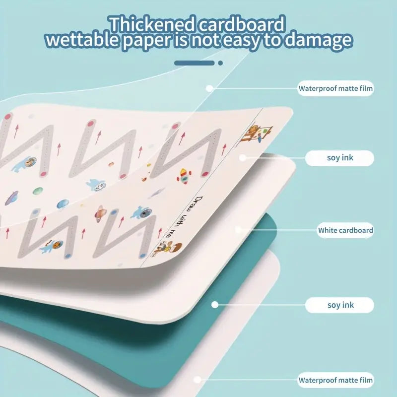 Set of Magic Drawing Workbooks for Pen Control Training