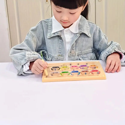 Magnetic Maze Puzzle Toy for Kids - Educational Number & Shape Recognition
