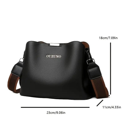 Casual PU Crossbody Bag for Women, Fashionable 2024 Bucket