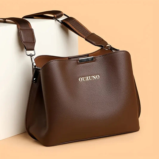 Casual PU Crossbody Bag for Women, Fashionable 2024 Bucket