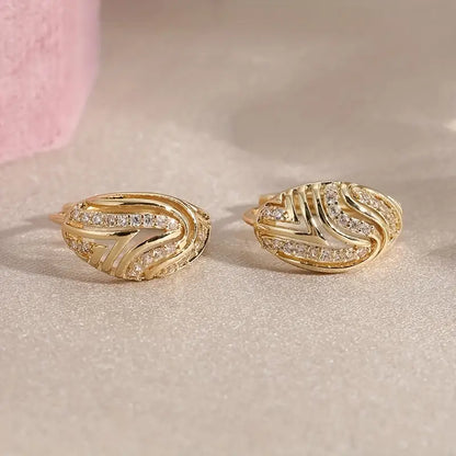Inspired Teardrop Dangle Earrings with Cubic Zirconia