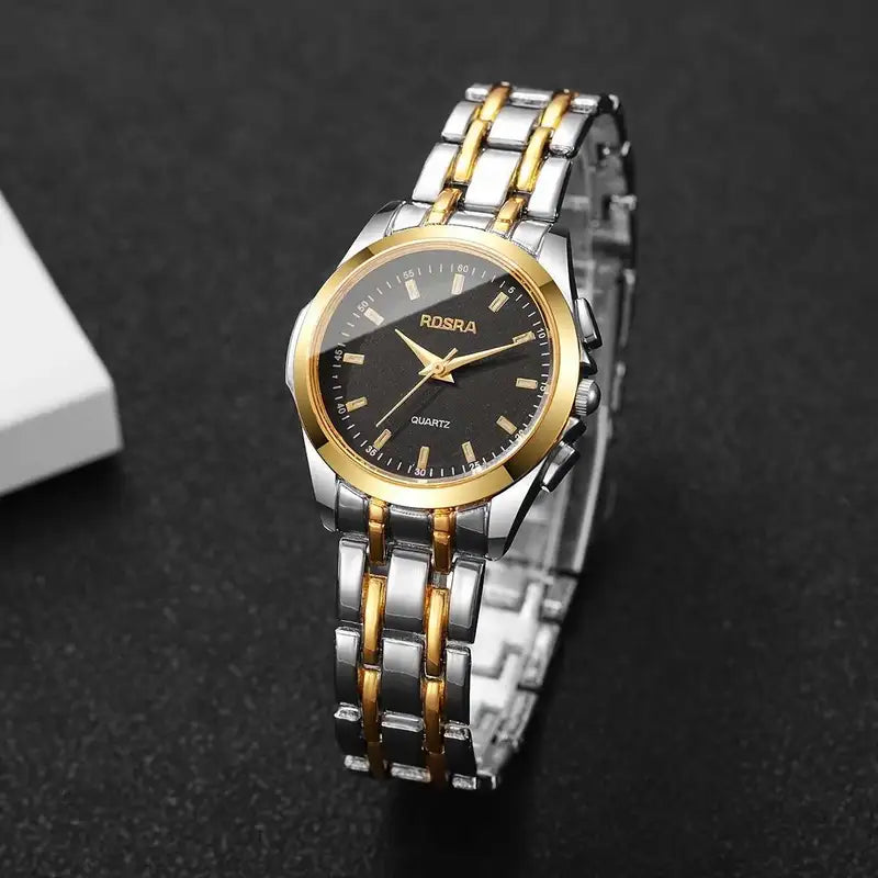 Elegant Quartz Wristwatch with Minimalist Dial, Versatile Casual Design