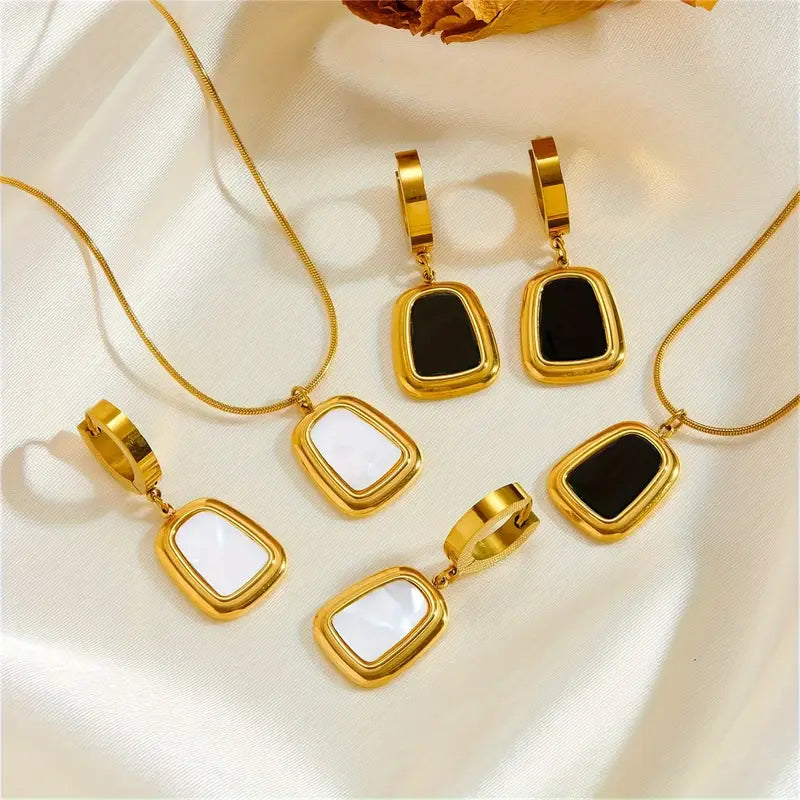European and American style natural shell geometric triangle