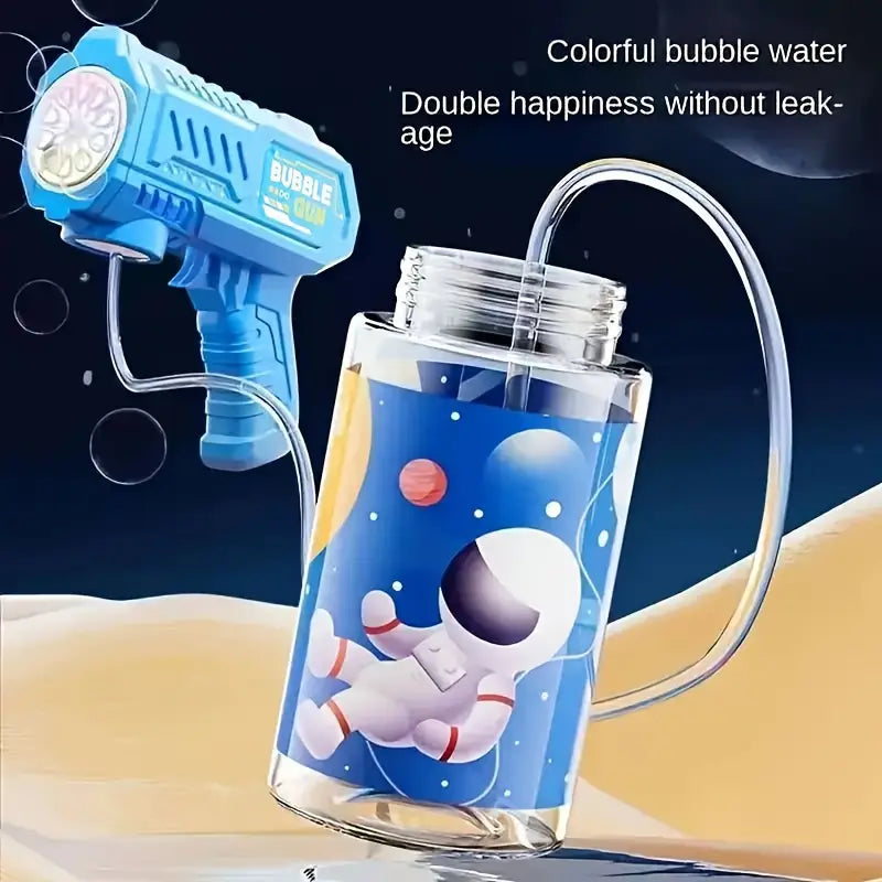 Children's fully automatic colorful light bubble machine