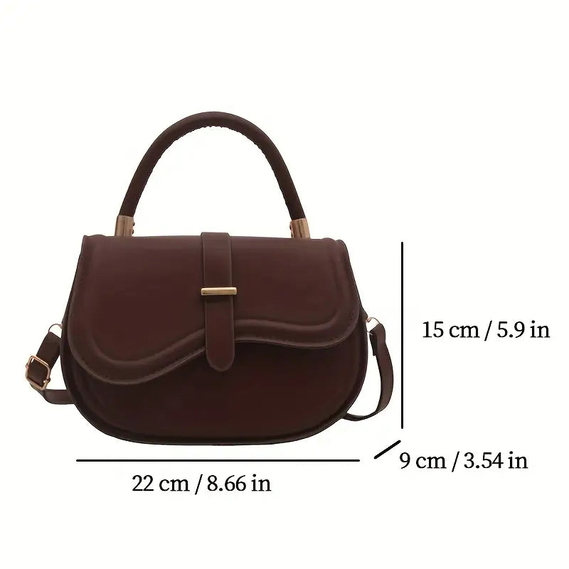 Women'S Adjustable Crossbody Bag with Buckle Closure