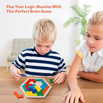 3D Hexagonal Wooden Puzzles | Educational Toys for Kids | Great Gifts