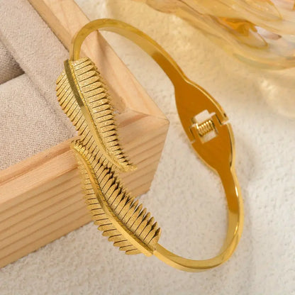 Fashion Middle Eastern Style Stainless Steel Bracelet Blingbling Wheat Ear