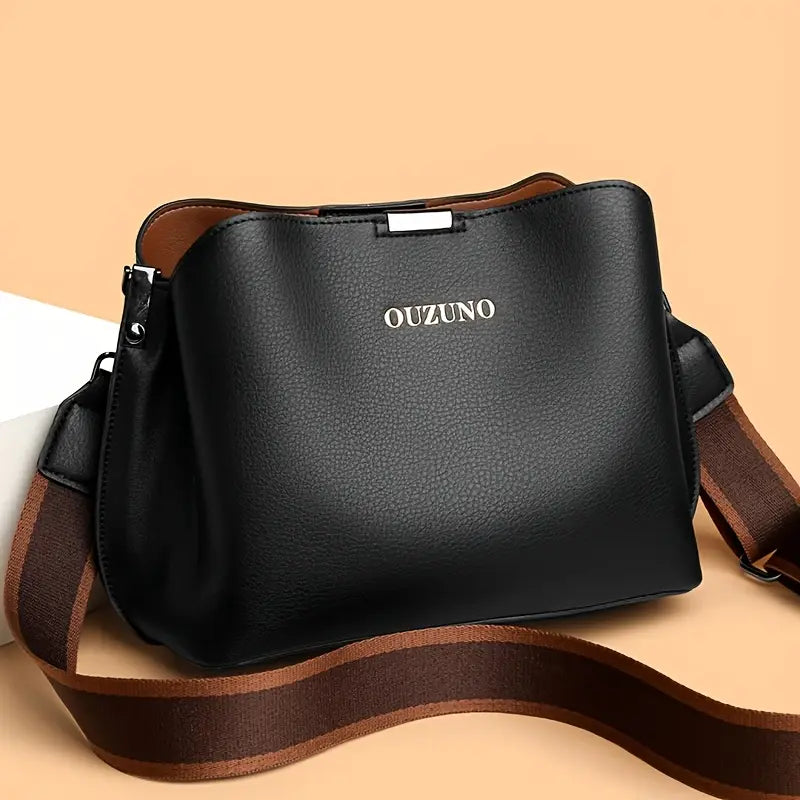 Casual PU Crossbody Bag for Women, Fashionable 2024 Bucket