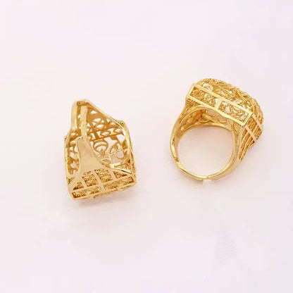 Women's Elegant Golden-Plated Jewelry Set