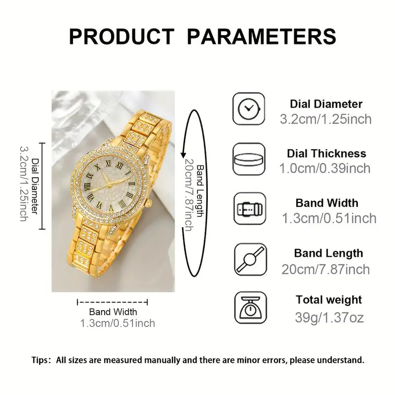 Featuring a Stylish And Elegant Round Quartz Watch for Women