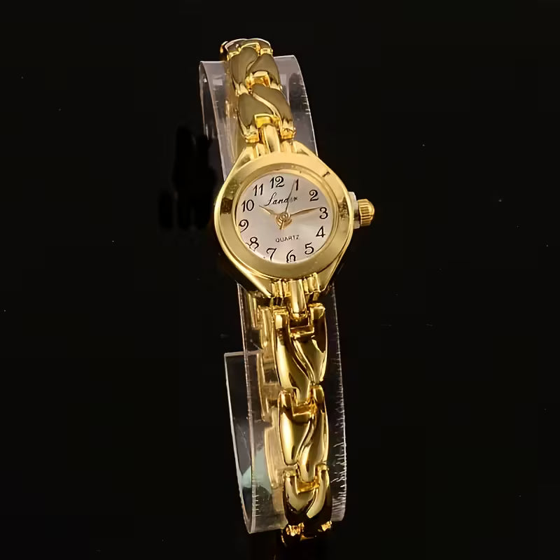TOOP Elegant Women's Golden-Tone Quartz Wristwatch