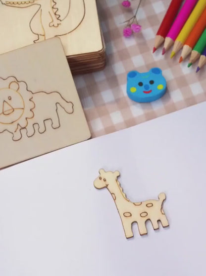 Educational Toys, Arts Crafts Setwooden Drawing Stencils Kit