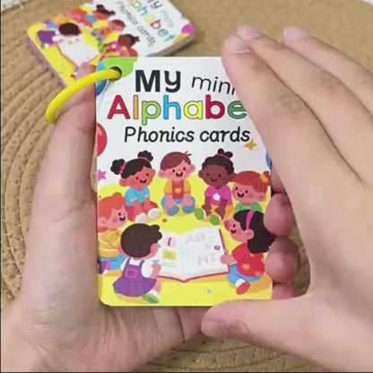 Mini Alphabet Phonics Cards - 27 Colorful Letter Learning Cards
