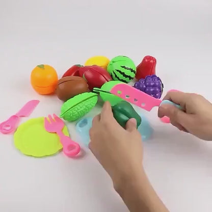 Kitchen Toy Set, Including Fruits, Vegetables and Cooking Utensils