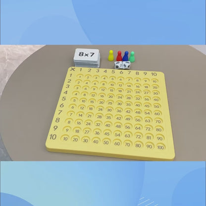Interactive ABS Multiplication Board Game - Educational Math Learning Set